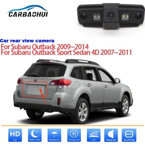 Car wireless Rear View Camera For Subaru Outback Sport Sedan 4D 2007~2014 CCD full HD Night Vision Reversing Parking Camera
