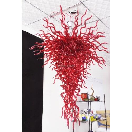 Free Shipping High Ceiling New Decor Chandelier For Home Blown Glass