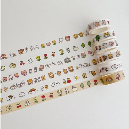Sandro insfommy girl cute girl heart and paper tape hand account album Diary diy decorative sticker painting paper