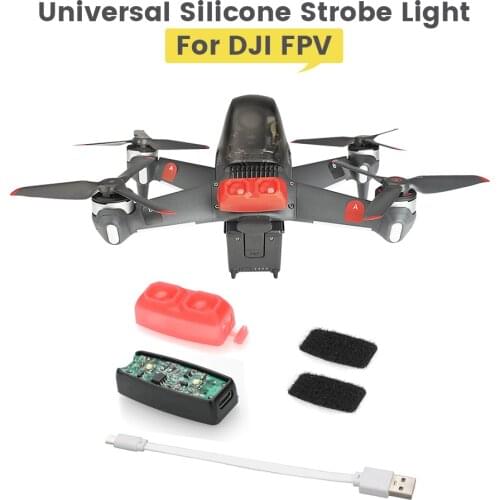 Two-color Flashing Light for DJI FPV Combo Aircraft Traversing Machine Silicone Shell DJI FPV Drone Accessories