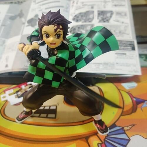 Original Bandai Demon Slayer Kamado Tanjirou Figure Rise Action Figure Model Doll Toys Anime Figurals Brinquedos