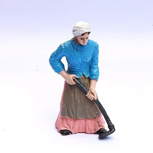 Simulation Of The New Special Price Die-cast PVC Scene Doll Model Toys For Children Decorated Female Migrant Gardening