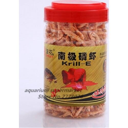 HONGYI 1 piece aquarium fish food fish tank fish feed natural dried shrimp feed antarctic krill high-dimensional bread worm 1L