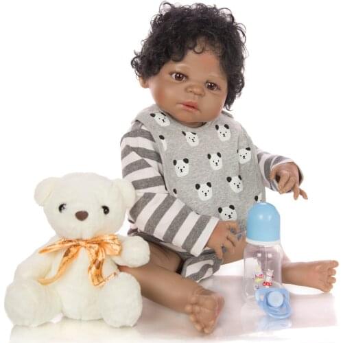 55CM Reborn Baby boy Dolls Full body Silicone Lifelike Alive Babies Doll Toys For Kids Christmas gift bebe reborn menino