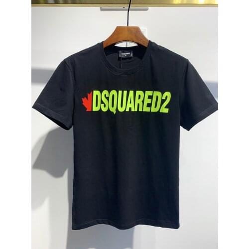 DSQUARED2 2021 Men Summer Shirt Cotton Gym Fitness Men T-shirt Clothing Sports T Shirt Men Print Short Sleeve Running T Shirt