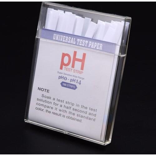 100 Strips 0-14 PH Test Kit Alkaline Acid Indicator Paper For Water Saliva Litmus Soil Testing Measuring Tools