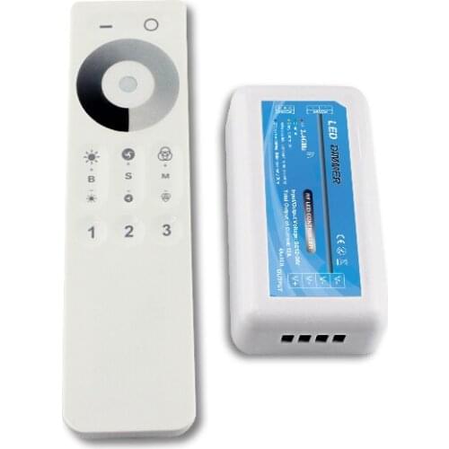 Newests DC12V-24V Single /Two Color/RGB/RGBW Color 2.4G Controller Touch Dimmer Remote For LED Strip Module Light Free Shipping