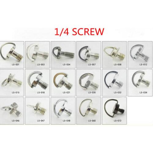 NEW Stainless Steel 1/4' Screw for DSLR Camera Tripod Quick Release Plate BR11080204