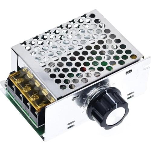 Professional Voltage Regulators 4000W 220V High Power SCR Speed Controller Electronic Voltage Regulator Governor Thermostat BS