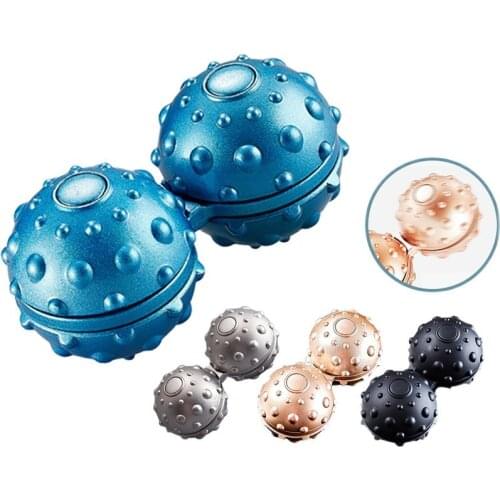 Hand Roller Fidget Decompression Massager with Zipper Bag Mute & Smooth Rotating Finger Toy Relieve Stress Relax Muscle