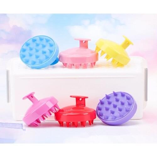 Silicone Head Body Scalp Massage Brush Comb Shampoo Hair Washing Comb Shower Brush Bath Spa Slimming Massage Brush