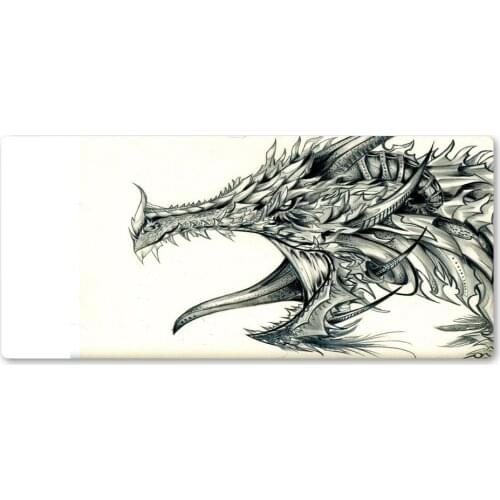 Special Black And White Design Mouse Pad Large Competition Team Game Speed Anti-Skid Table Pad Customized Hot Selling Rubber Mat