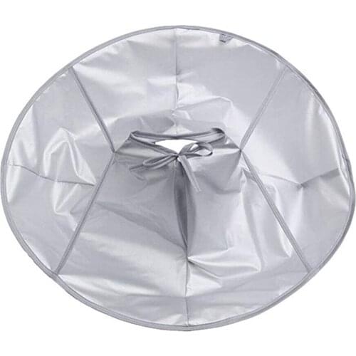 Waterproof Adult Foldable Hair Cutting Cloak Umbrella Cape Home Salon Barber Adult Medium Haircut Cape Cloak Grey