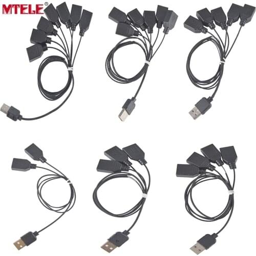 MTELE High Quality Light Accessories Black One to Seven USB Port For Led Light Kit 10220 10260 42083