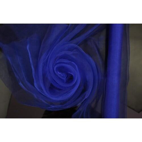 Royal Blue ORGANZA ROLLS For background TABLE RUNNER FOR wedding decoration, Deco DIY Organza 75CM width, 110 meters roll