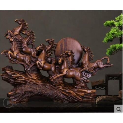 Eight Jun Horse Jewelry Decoration for Recruiting Money Fengshui Horse Office Desktop Decoration for Relocation of New Houses