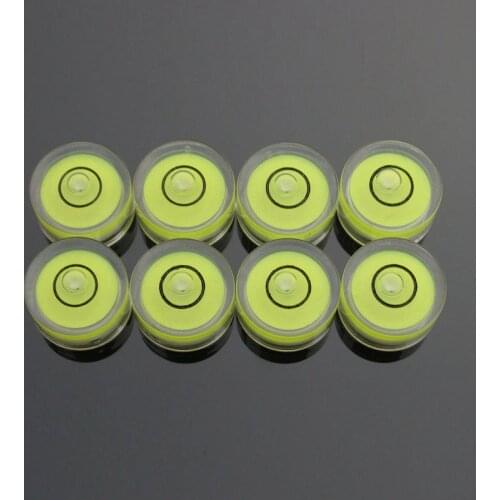 100 Pieces/Lot) QASE High Accuracy Inclinometer Liquid Level Indicator Round Level Bubble Measurement Instrument Size 19*10mm