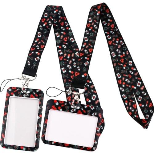 DZ1432 New Doctor Nurse Lanyards for Key Neck Strap ID Bus Busines Card Badge Holder Keychain Key DIY Hang Rope Keyring