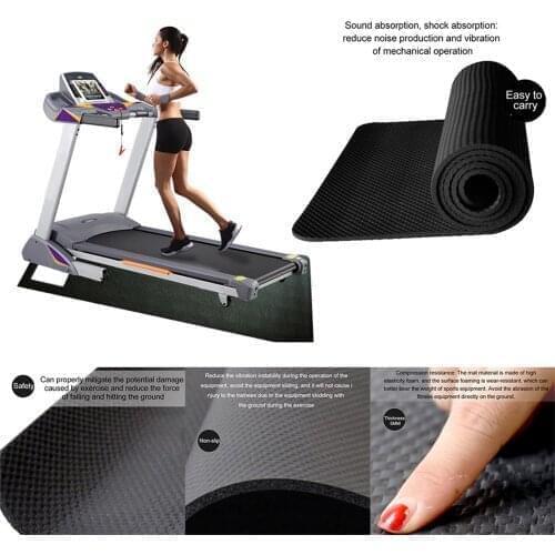Exercise Mat Wear-resistant Treadmill Non-slip Pad Gym For Treadmill Bike Protect Floor Mat Absorbing Shock Fitness Equipment