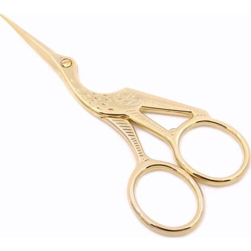 Stainless Steel Crane Tailor Scissor Creative Retro Craft Cross Stitch Scissors Practical DIY Handicraft Cutting Tools