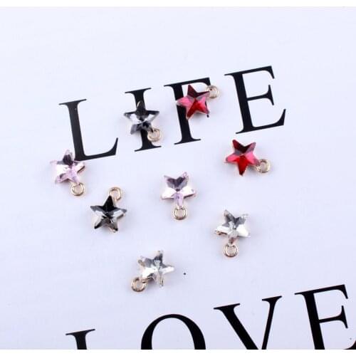 10pcs/lot Fashion Jewelry 10*12mm Star Shape Lover Charms Alloy Charm Pendants Metal Charms For DIY Jewelry Making
