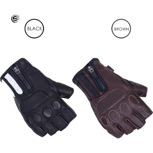 SFK-Retro Motorcycle Gloves High-End Goat Leather Protective Gloves Off-Road Racing Gloves Touch Screen Fashion Comfortable
