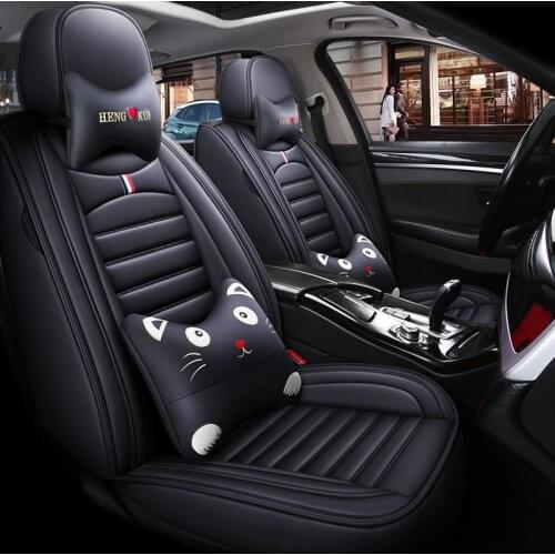Cartoon Leather Car Seat Cover for Buick Enclave Enclave Encore Lacrosse Excelle Regal Auto Accessories