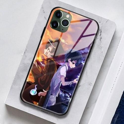 Jibaku shounen hanako kun art Soft Silicone Glass Phone Case Cover Shell For iPhone SE 6 6s 7 8 Plus X XR XS 11 12 Mini Pro Max