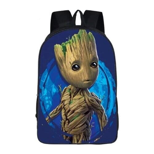 New Arrival Groot Backpack 16 Inch Backpack Fashion Backpack for School Bags Teenagers Boys Guardians of The Galaxy