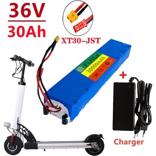 New high power 36V battery 10S3P 30Ah xiaomi M365 battery pack 30000mAh for Ebike electric bicycle with BMS