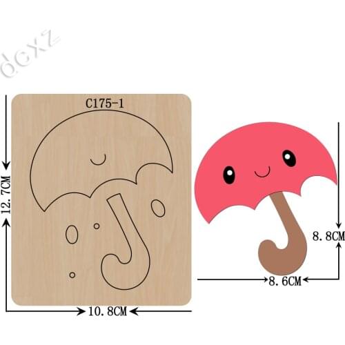New umbrella Wooden die Scrapbooking C-175-1 Cutting Dies