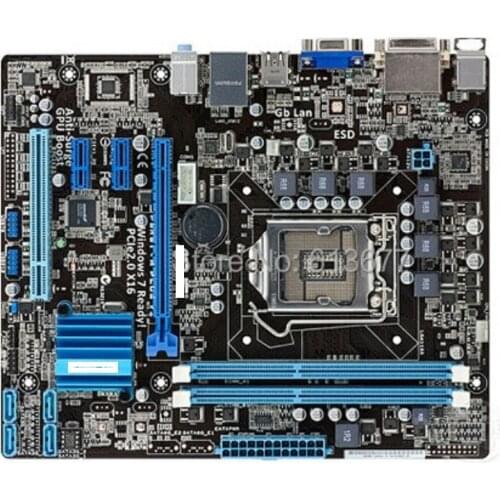 Original motherboard for P8H61-M PLUS V2 DDR3 LGA1155 USB2.0 H61 Desktop motherborad Free shipping