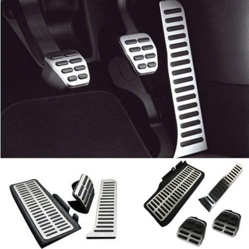 Stainless Car Accelerator Gas Brake pedal Clutch Pedal For VW Volkswagen Jetta MK5 Golf 5 6 Scirocco Tiguan Skoda Octavia