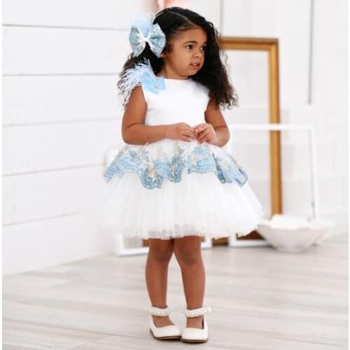Baby Girl Dress Lace Princess Gown Infant 1 Year Birthday Dress Christmas Party Dress New Year Girl Clothes