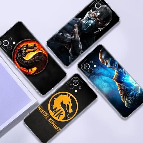 Clear Cover For Xiaomi Redmi Note 10 9 Pro 9S 7 9C 8 2021 8T 9A 7A 6A Shockproof Soft Silicone Phone Case Mortal Kombat Game Cas