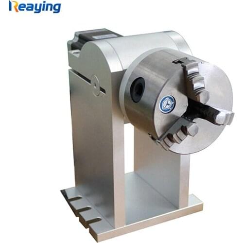 Reaying 80mm diameter rotary cnc router Ring rotation axis for fiber laser marking machine