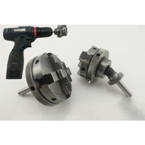 Manual electric drill variable woodworking lathe, 50/65 chuck connecting rod, 6mm \ 8mm