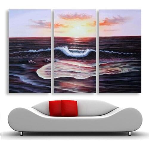Handmade oil painting on canvas modern 100% Best Art Seascape oil painting original directly from artist SE-056