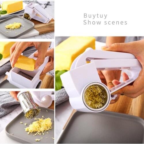 Hand-Cranked Whirling With Stainless & Drum Cheese Graters Ginger Steel Shredder Vegetable Slicer Cutter Choc N3M2