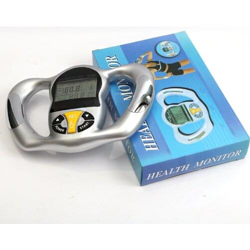 Hand-Held Health Body Fat Measure LCD Liquid Body Fat Monitor BMI Fat Measuring Instrument Male and Female General Body Tools