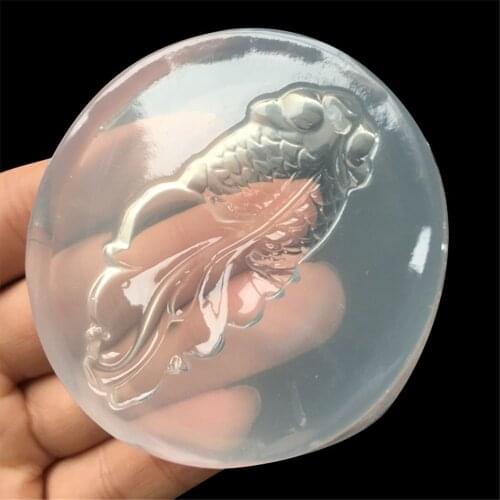 Silicone 3D Goldfish Angel Octopus Pendant Liquid Mold DIY Resin Jewelry Making Craft Tool Cake Mold