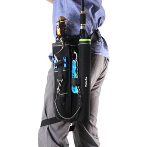 Fishing Tool Storage Bag Multifunctional Fishing Rod Bag Leg Tribal Bag Fishing Rod Bait Reel Frame Waist Bag