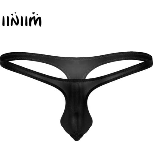 Mens Lingerie Jockstrap Low Rise Breathable Bulge Pouch Bikini G-string T-back Thong Gay Underwear Sissy Sexy Panties for Men