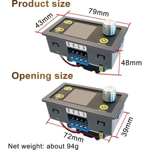 WZ3605E 80W DC DC Buck Boost Converter CC CV 36V 5A Power Module Adjustable Regulated laboratory power supply