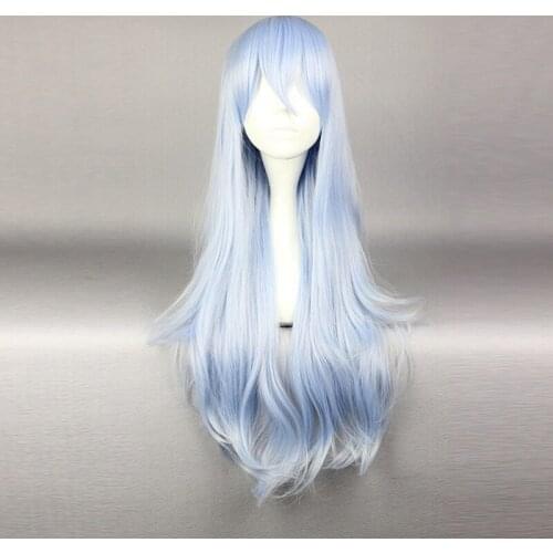 Anime Kantai Collection Hibiki Blue Wig Cosplay Costume Kan Colle Kai Women Long Synthetic Hair Halloween Party Wigs