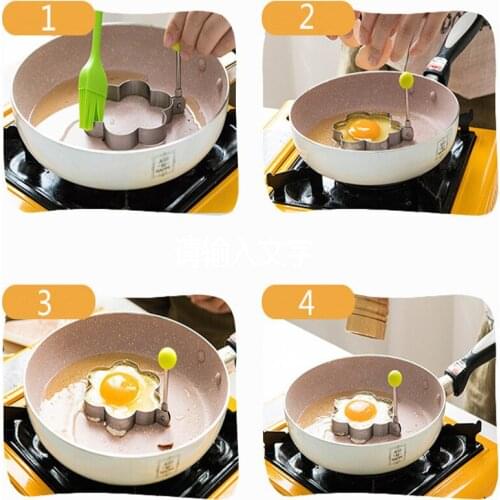 1 Pcs Cooking Tools Kitchen Items Accessories Kitchen Stainless Steel Fried Egg Shaper Pancake Mould Omelette Mold Frying Egg