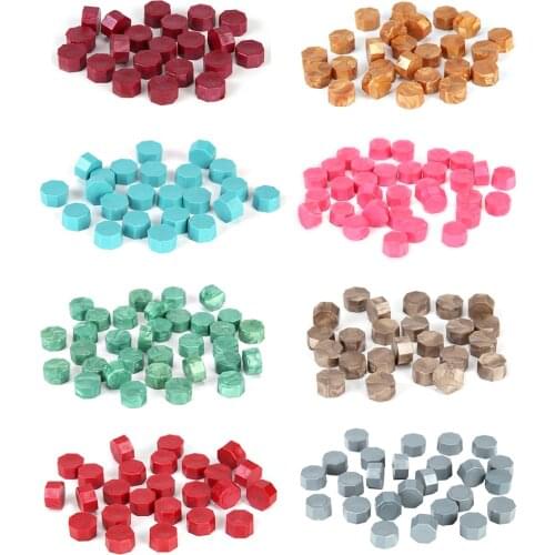 100pcs Wax Seal Stamp Tablet Pill Beads Sealing Wax Pill Grain Vintage Wax Seal Beads for Envelope Wedding 100pcs in Bag