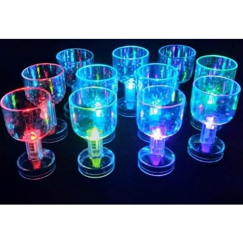 50ml Cool Creative Flashing Cup Color Change Eye-catching LED Special Flashing Mug for Pub Kitchen Supplies Accessories Products