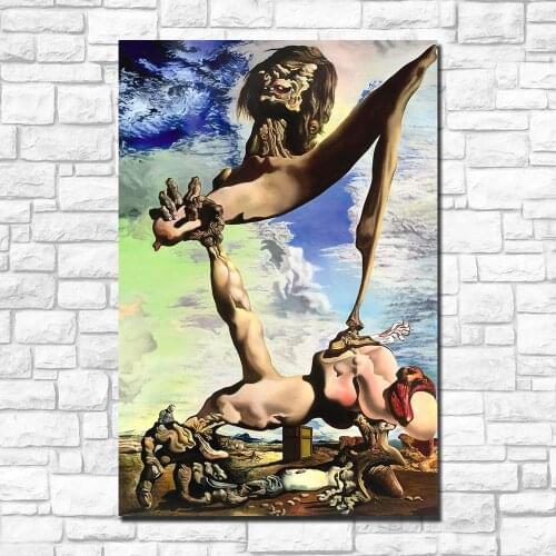 Abstract art salvador_dali glenn_brown_dali-christ Painting For Living Room Home Decor Oil Painting On Canvas Wall Painting