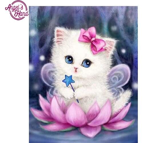 Full square drill 5D diamond painting DIY diamond embroidery cartoon cat Cross Stitch Rhinestone mosaic decoration ZX
